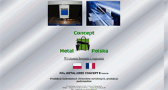 Desktop Screenshot of metal-concept-polska.com